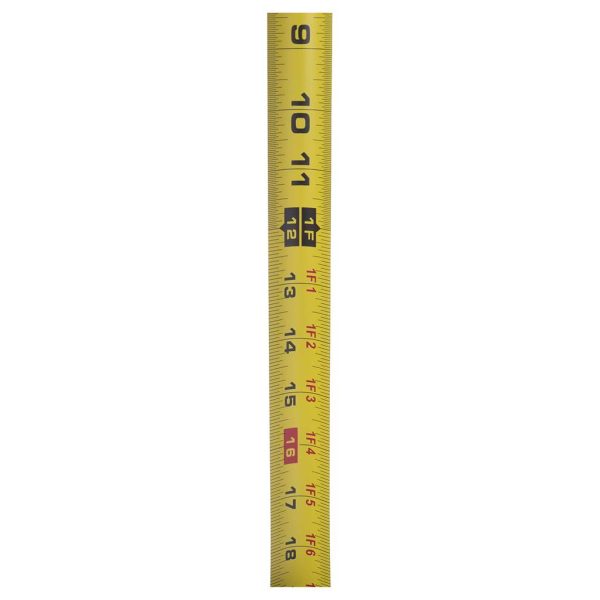 ROK Professional Tape Measure – Rubberized Case – SAE ~ 1-1/4″ / 25′